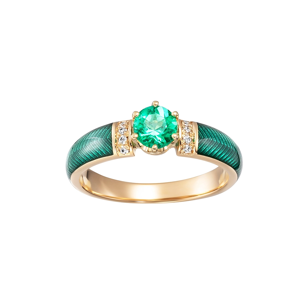 Ring Solitaire <br />Smaragd – Bild 3