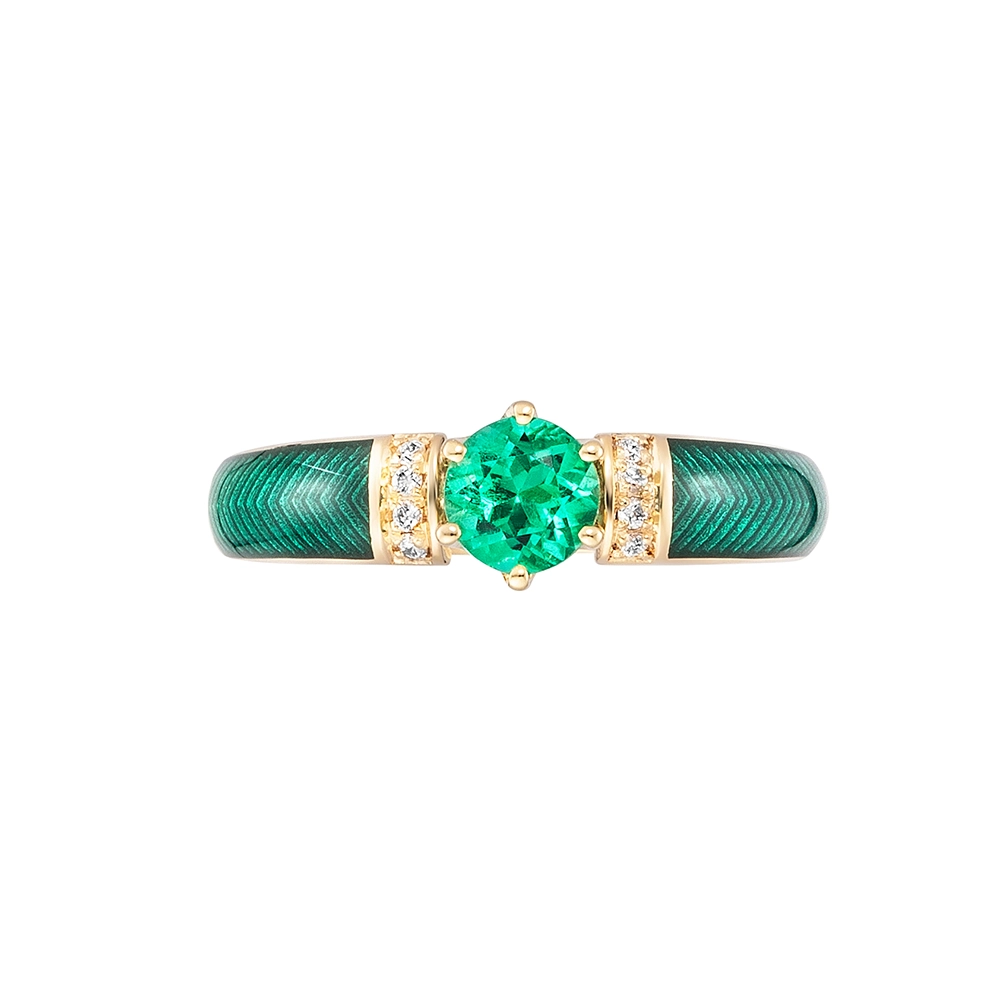Ring Solitaire <br />Smaragd – Bild 5