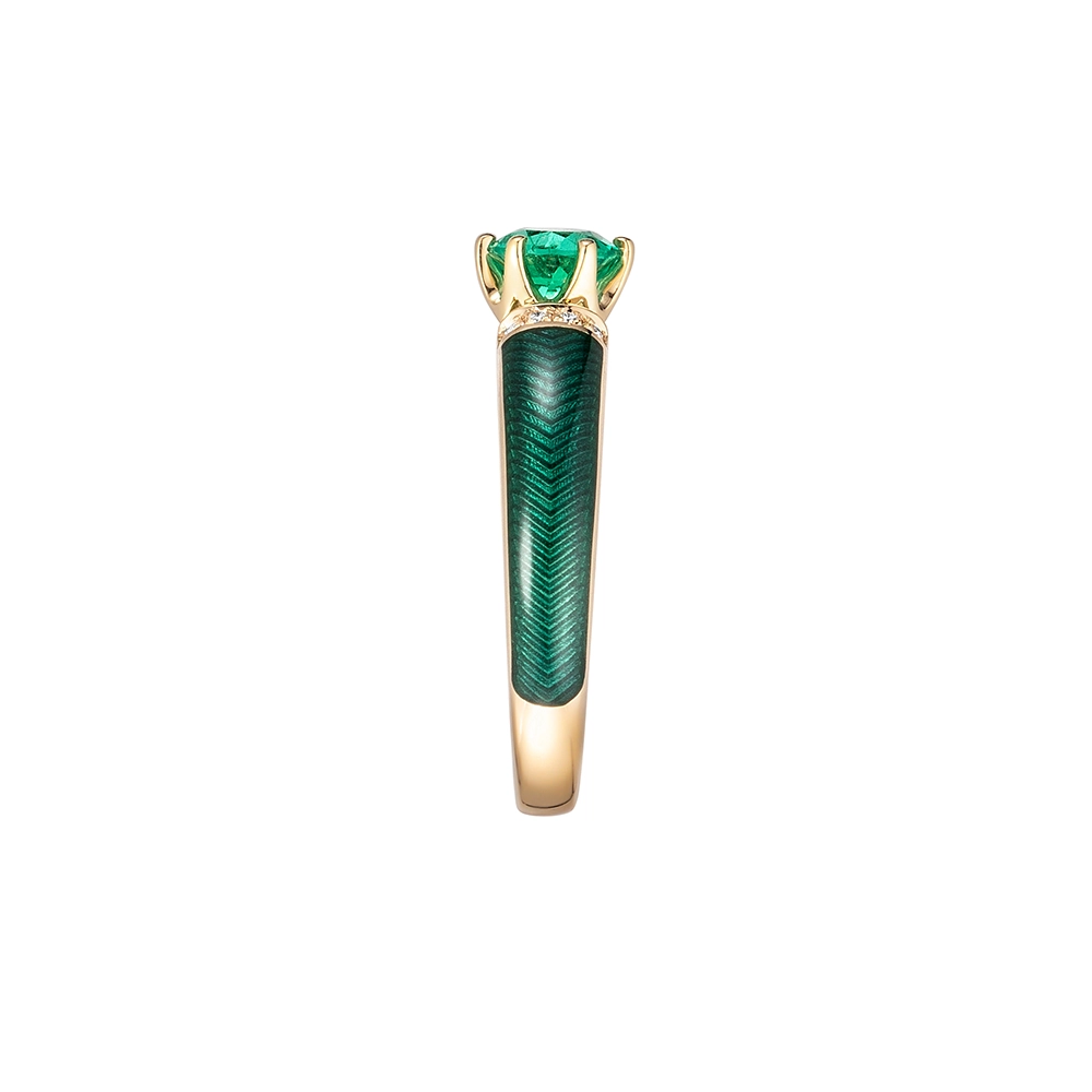 Ring Solitaire <br />Smaragd – Bild 6