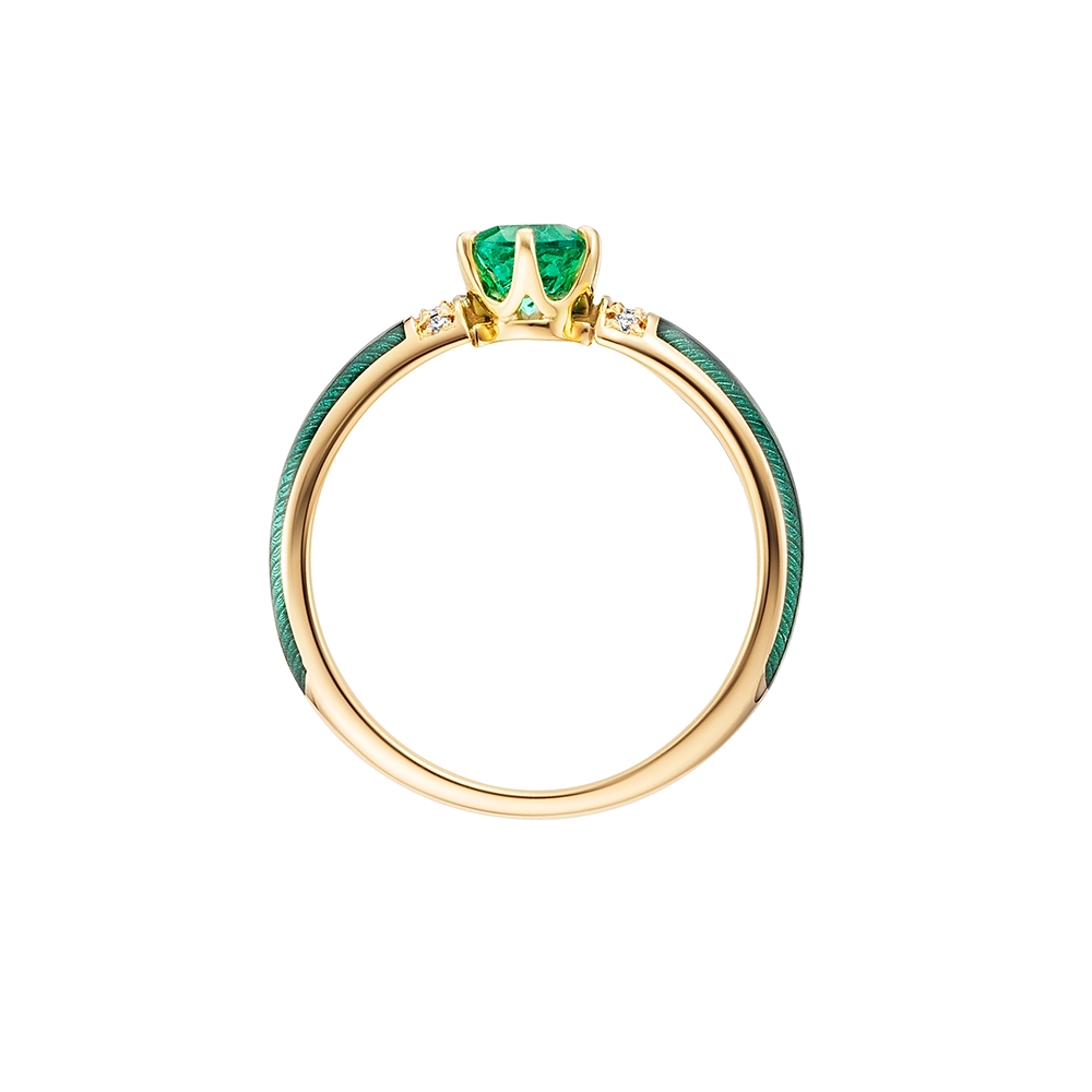 Ring Solitaire <br />Smaragd – Bild 7