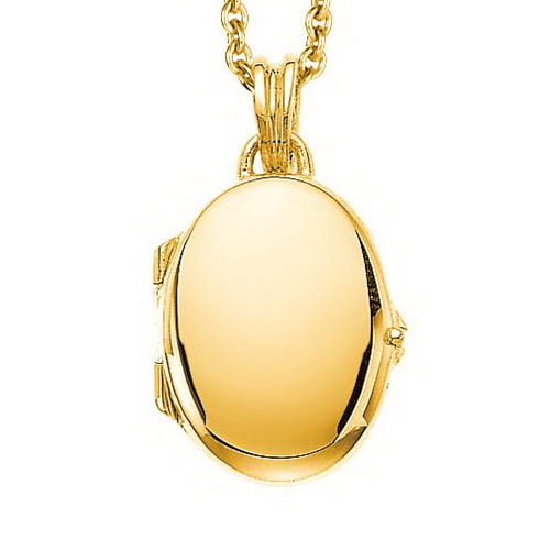 yellow gold, oval locket-pendant