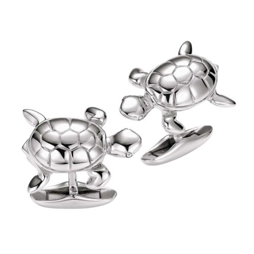 925/- sterling silver cufflinks with motif turtle