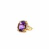 Victor Mayer Soirée Lilac Enamel Ring 18k Rose Gold with Diamonds