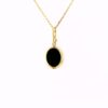 Darcy & Elizabeth Pendant in Yellow Gold with 1 Diamond