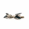 Fly Cufflinks 18k White Gold with Black Vitreous Enamel and black Tourmaline