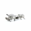 Victor Mayer Hallmark polished turtle Cufflinks in 925 Sterling Silver