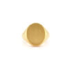 Siegelring Romeo & Juliet, oval 13,5 x 10,5 mm, 750/- Gelbgold