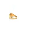Signet ring Romeo & Juliet, oval 13.0 x 10.0 mm, 750/- yellow gold