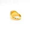 Signet ring Romeo & Juliet, oval, 18k yellow gold
