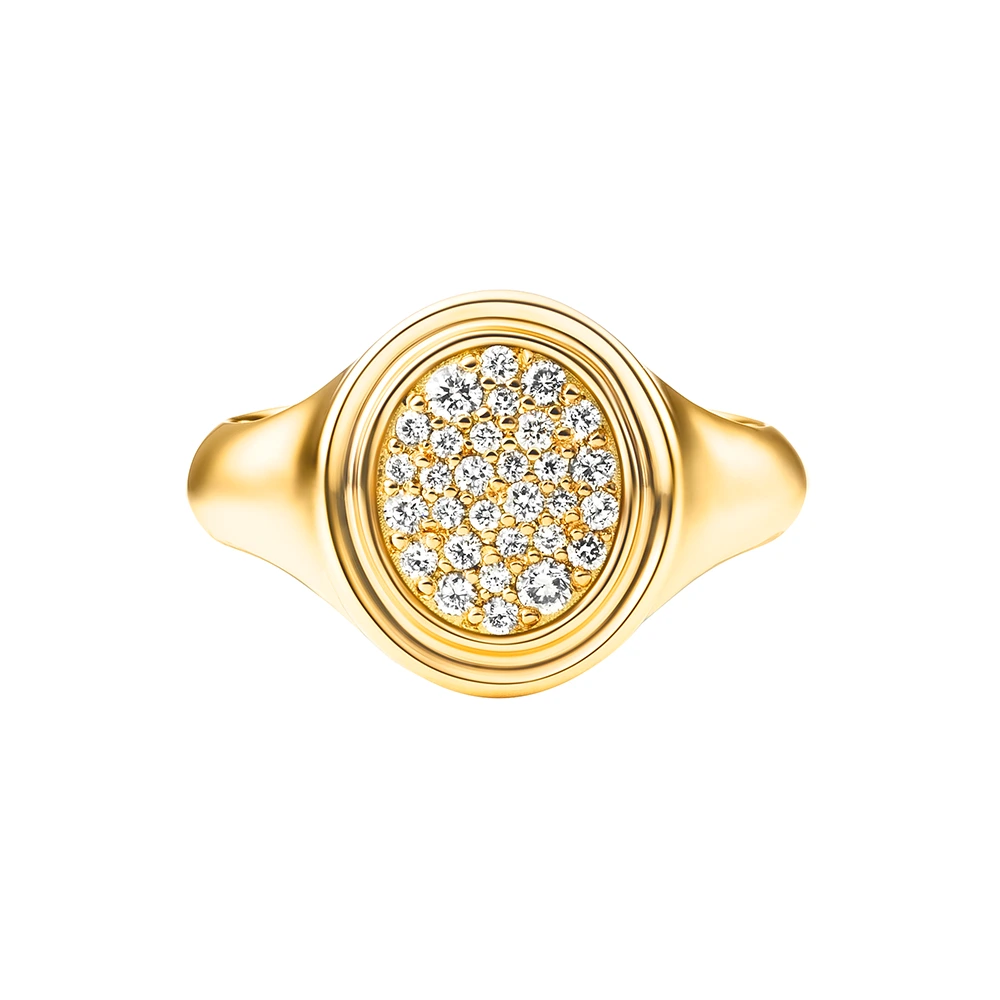 Signet ring <br>Darcy & Elizabeth <br />oval 13 x 11.5 - Image 3