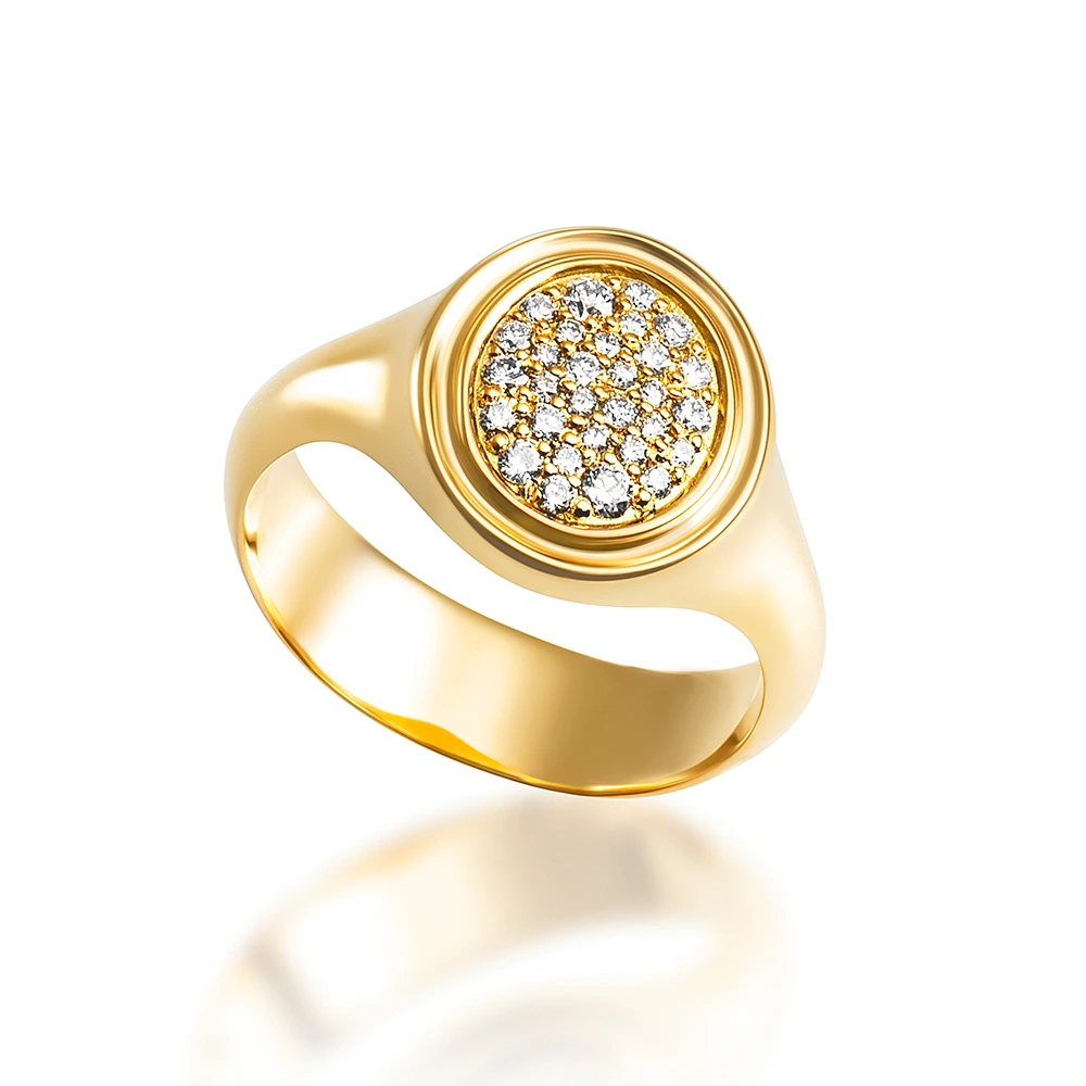 Signet ring <br>Darcy & Elizabeth <br />oval 13 x 11.5 - Image 2