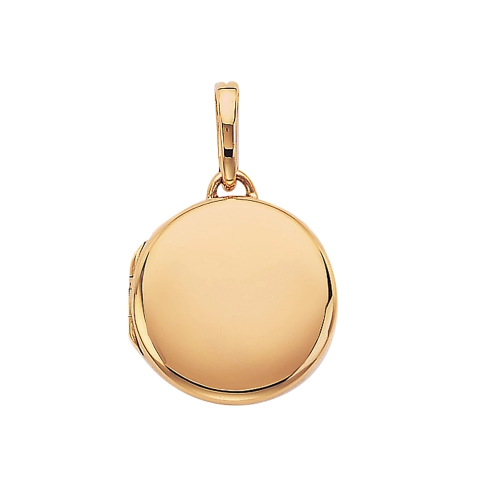 Rundes Medaillon-Collier in Roségold
