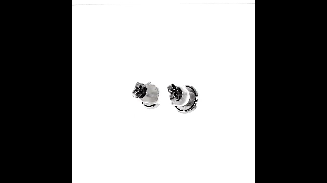  Candy ear stud, 750/- white gold, diamond pavé, 38 diamonds, 11.6 mm, V1615/00/00/00/101 