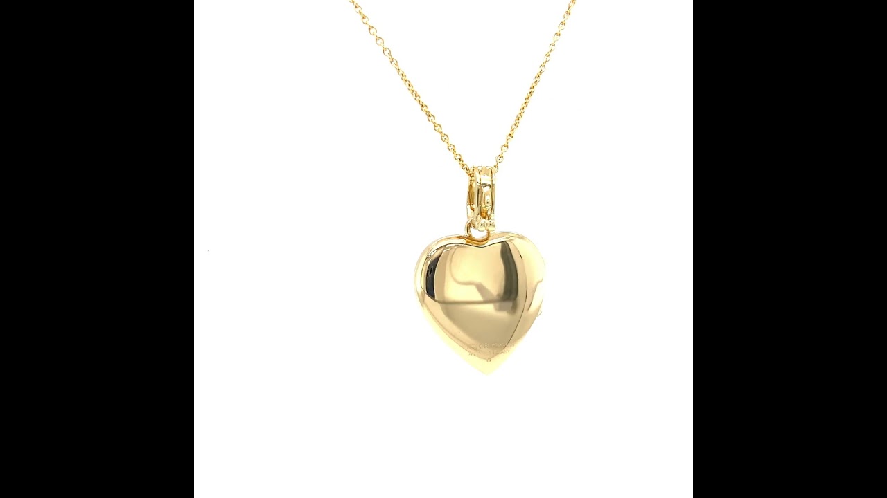  Heart locket necklace Hallmark, 750/- yellow gold (18k) 25 x 23 mm, 33425/00/00/00/102 